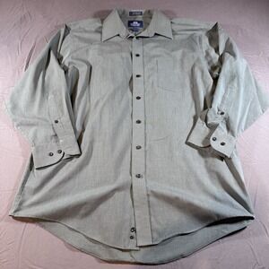Stafford Wrinkle Free Mens Button Up 17 32/33‎
